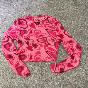 Super cute long sleeve crop top